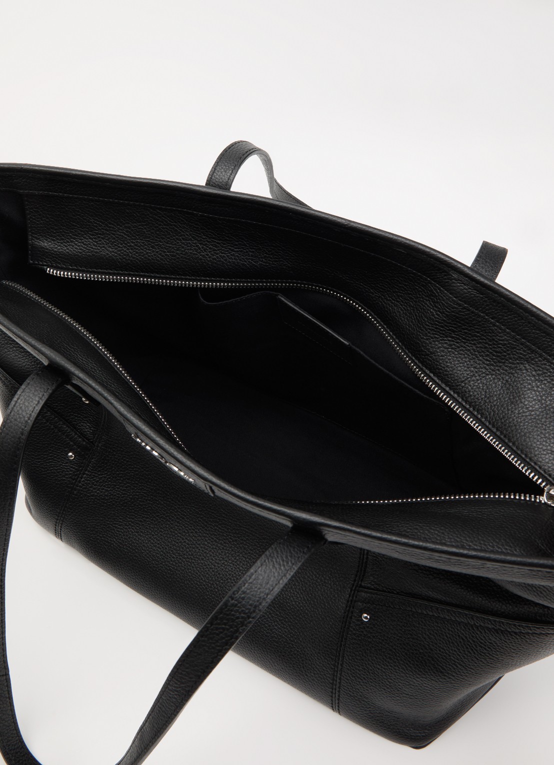 Zadig&Voltaire Shopper van leer met studs - detail 3 zwart