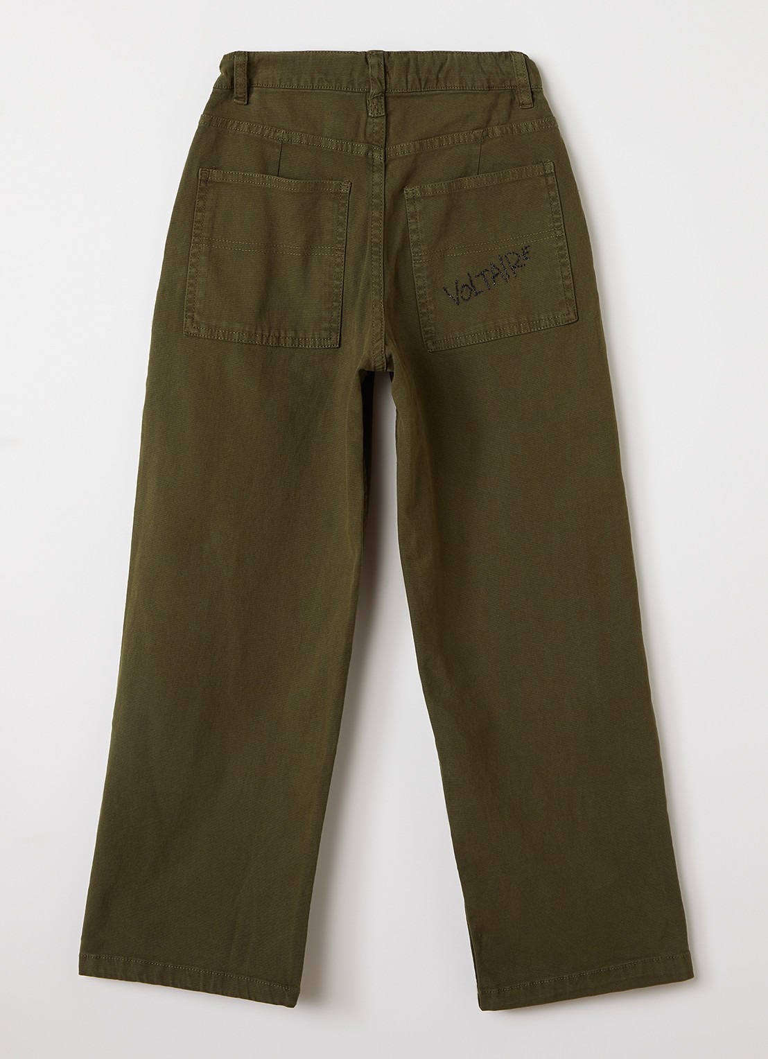 Zadig&Voltaire Straight fit chino met steekzakken - voorkant 2 legergroen
