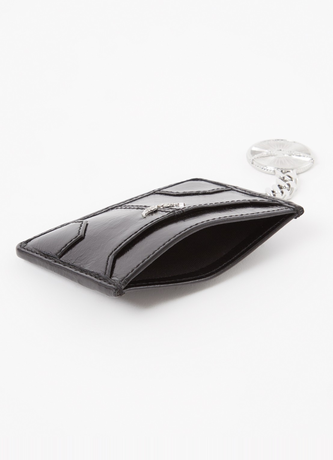 Zadig&Voltaire Sunny Pass pasjeshouder van leer - voorkant 2 zwart