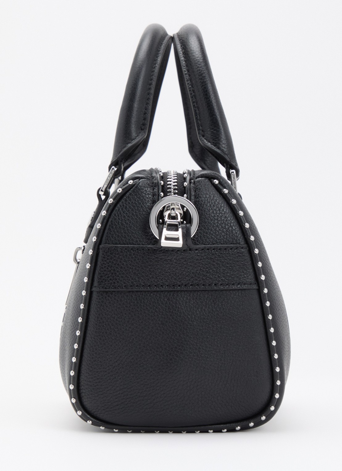Zadig&Voltaire Sunny Small handtas van leer met studs en afneembare schouderriem - detail 4 zwart