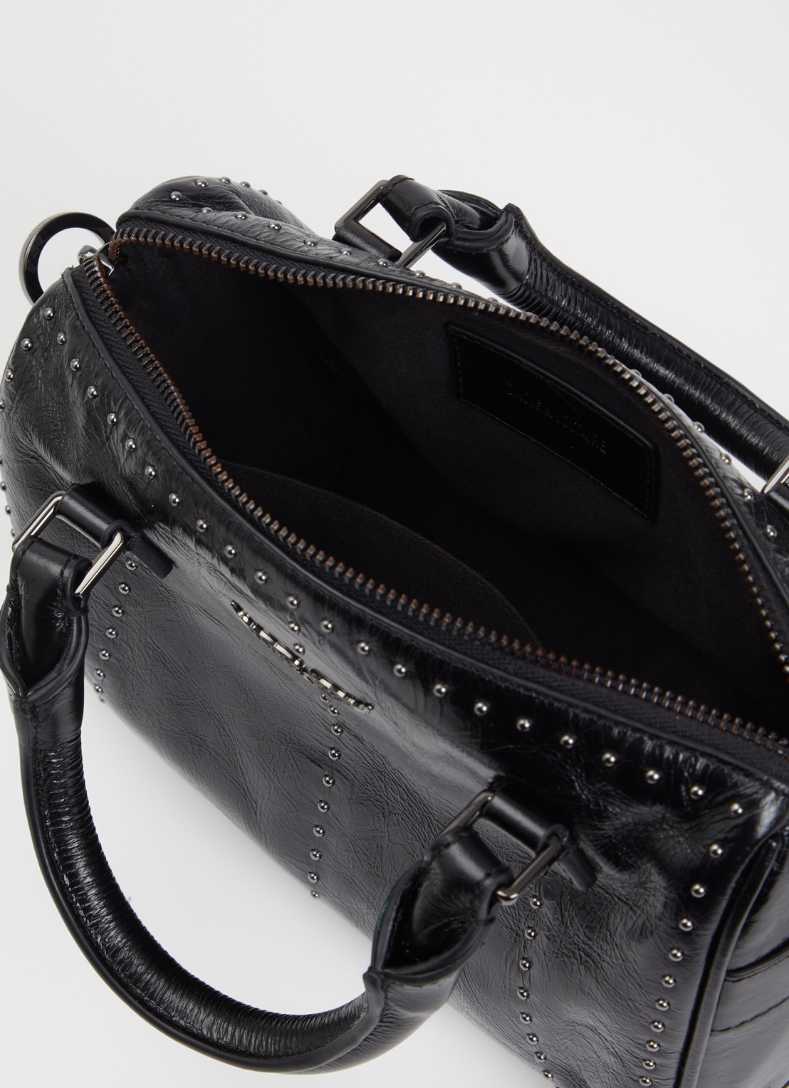 Zadig&Voltaire Sunny Small handtas van leer met studs - detail 2 zwart
