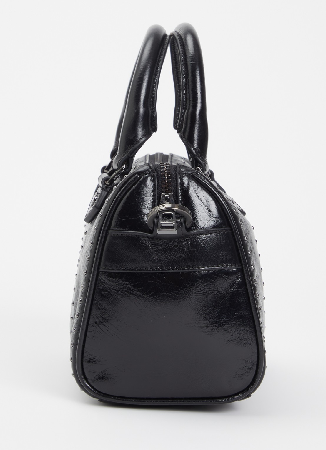 Zadig&Voltaire Sunny Small handtas van leer met studs - detail 3 zwart