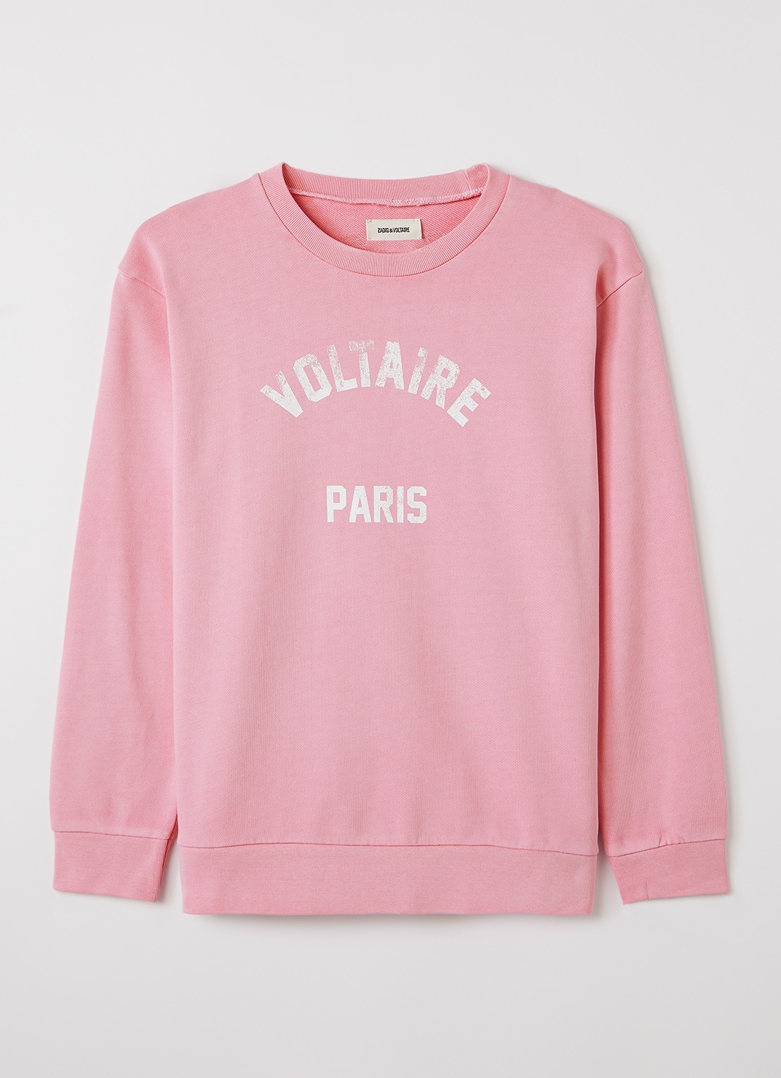 Zadig&Voltaire Sweater met logoprint - voorkant 2 roze
