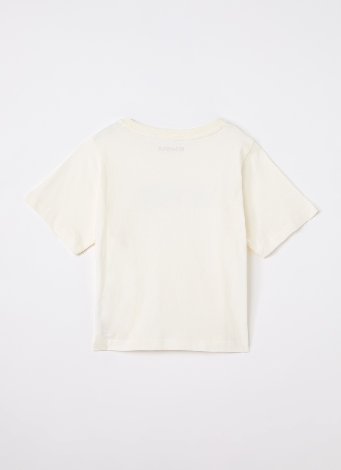 Zadig&Voltaire T-shirt met logoprint - voorkant 2 beige