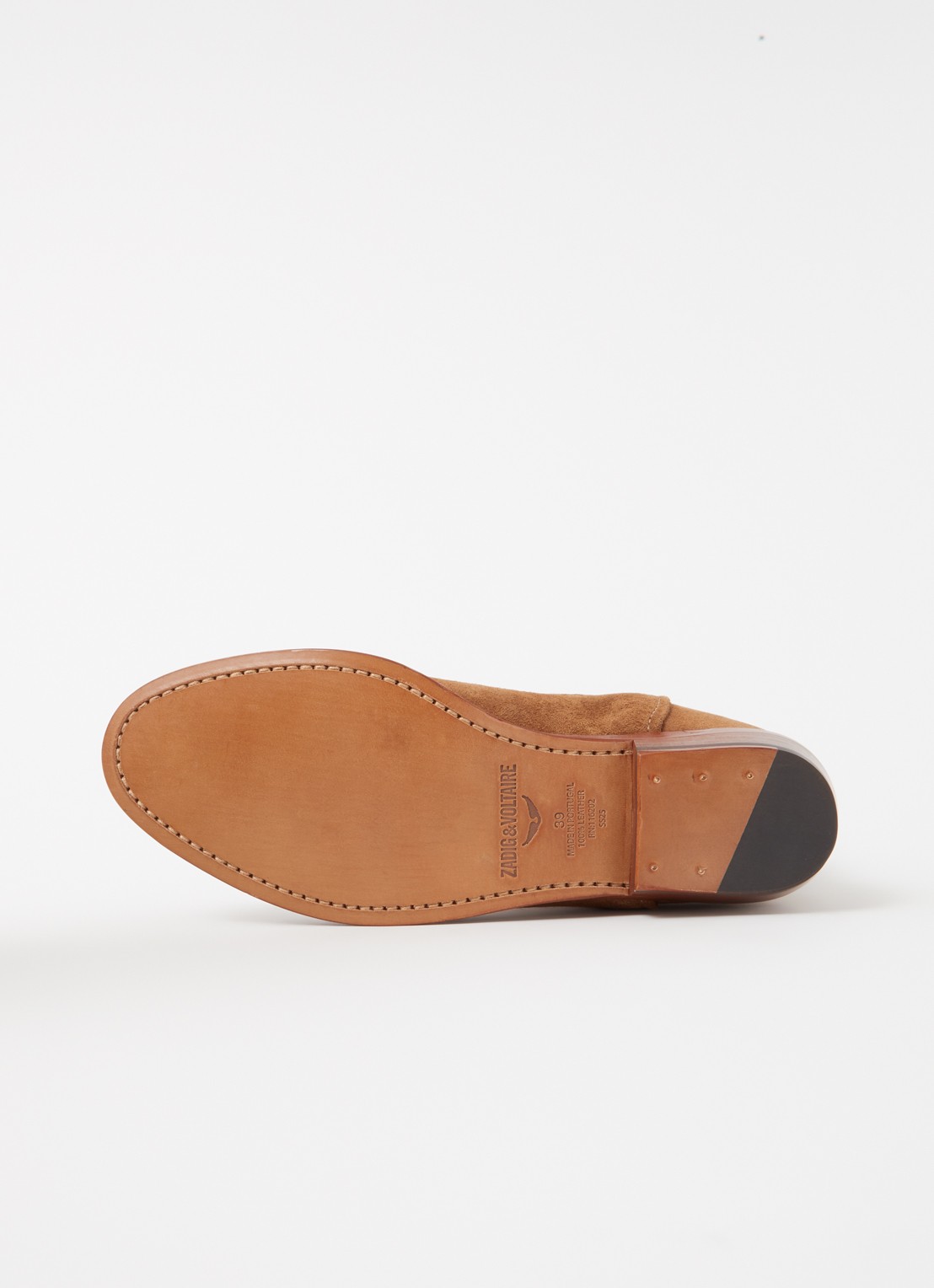 Zadig&Voltaire Tex Western cowboylaars van suède - detail 4 roestbruin