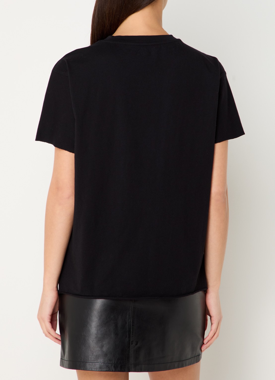 Zadig&Voltaire Tommer T-shirt met print en strass - achterkant 4 zwart