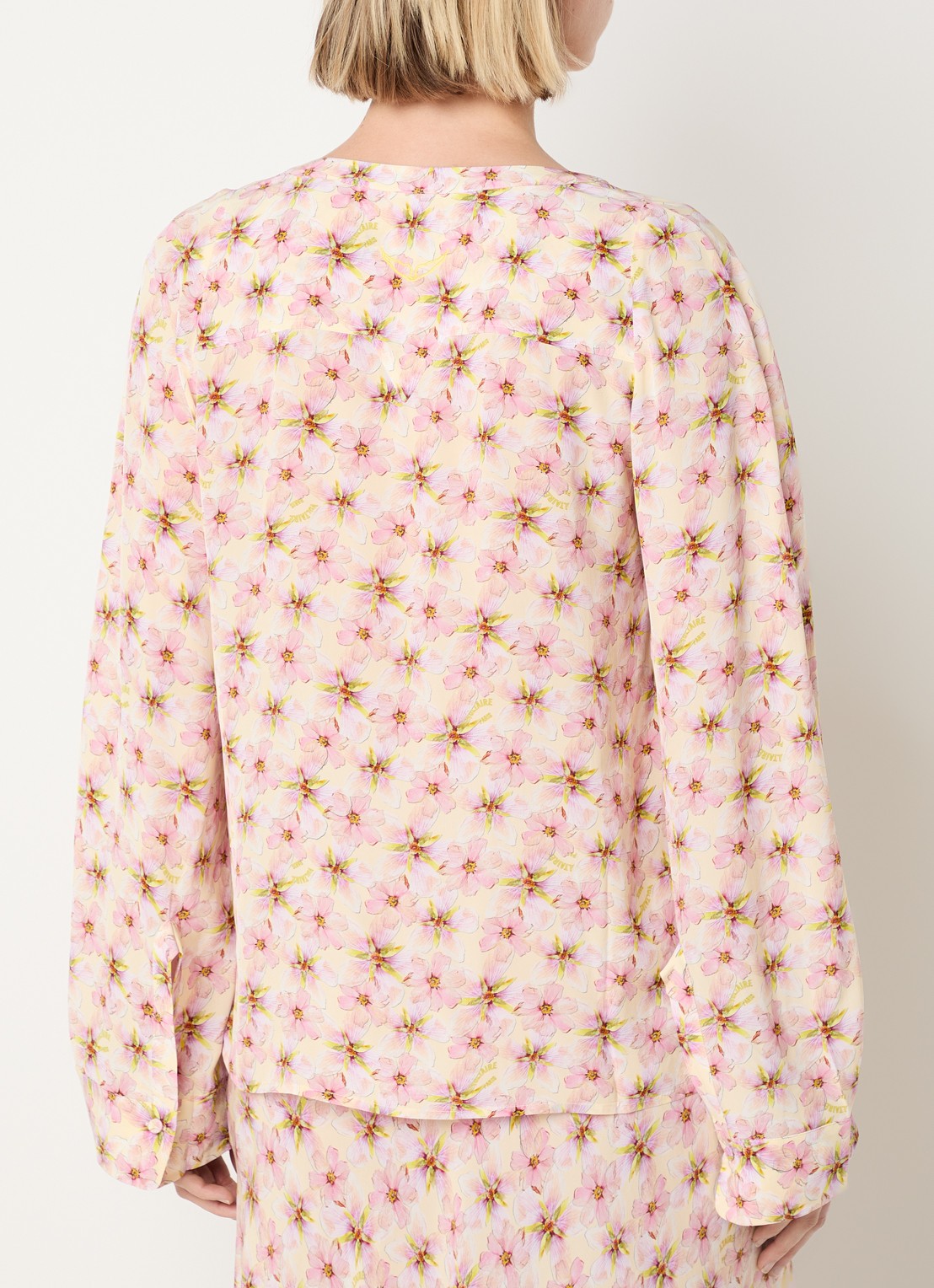 Zadig&Voltaire Tuniek met bloemenprint - achterkant 4 roze