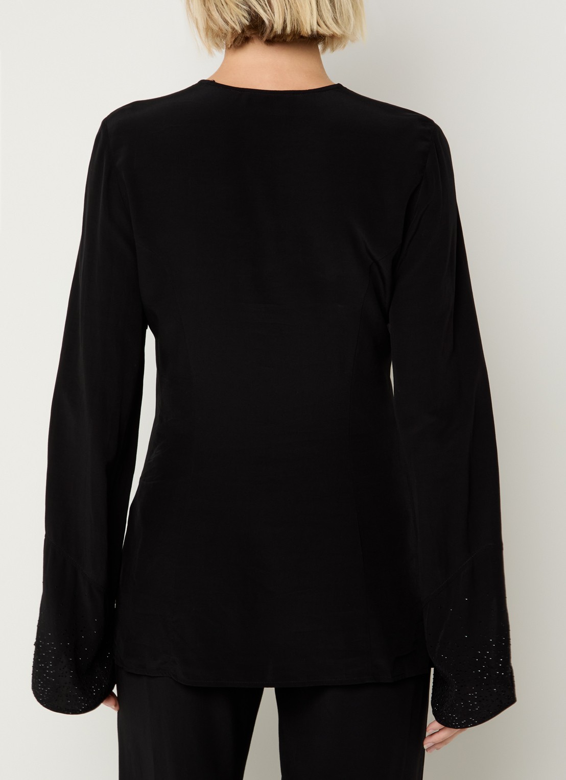 Zadig&Voltaire Turi tuniek met strass - achterkant 3 zwart