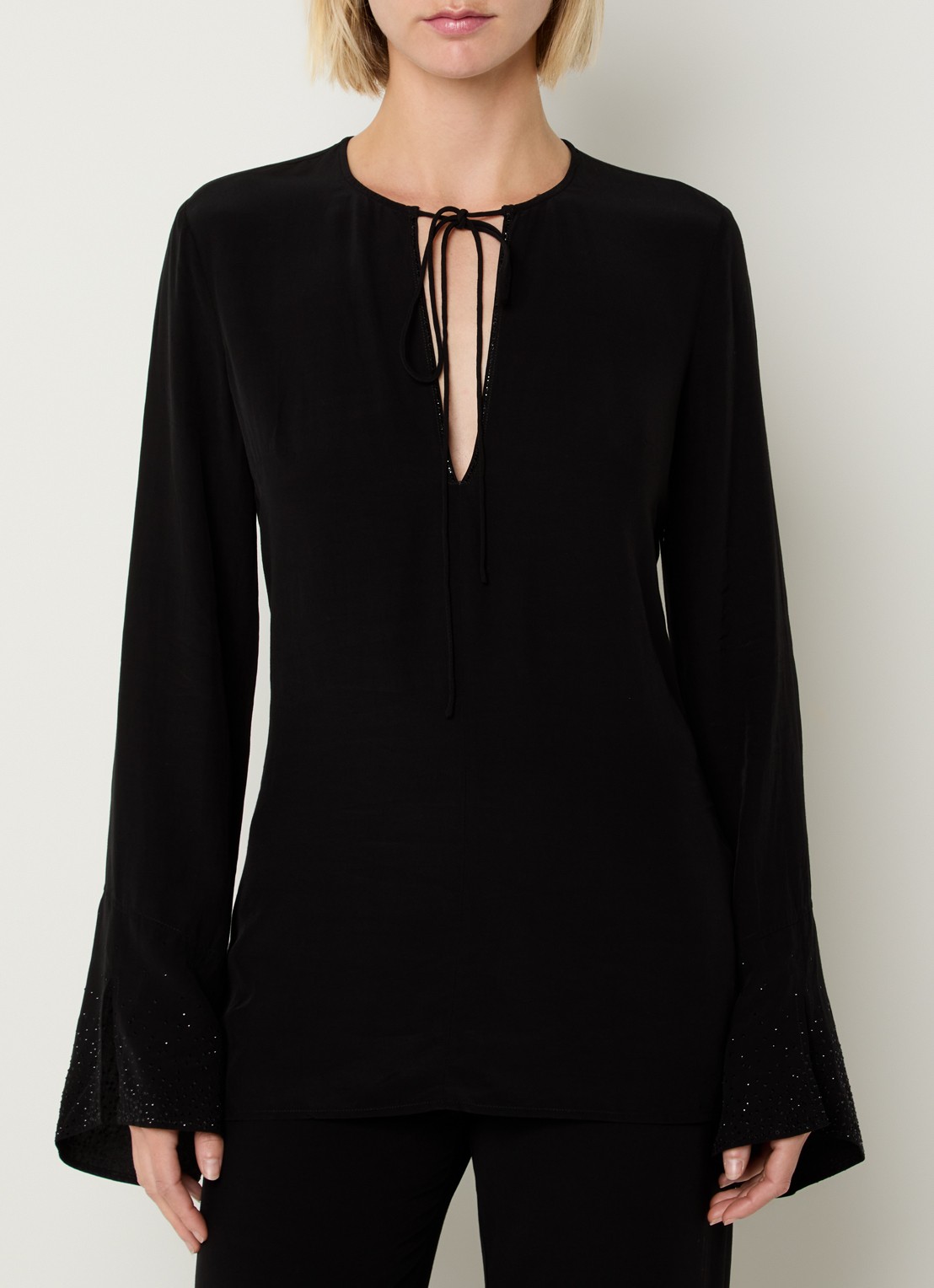 Zadig&Voltaire Turi tuniek met strass - detail 4 zwart
