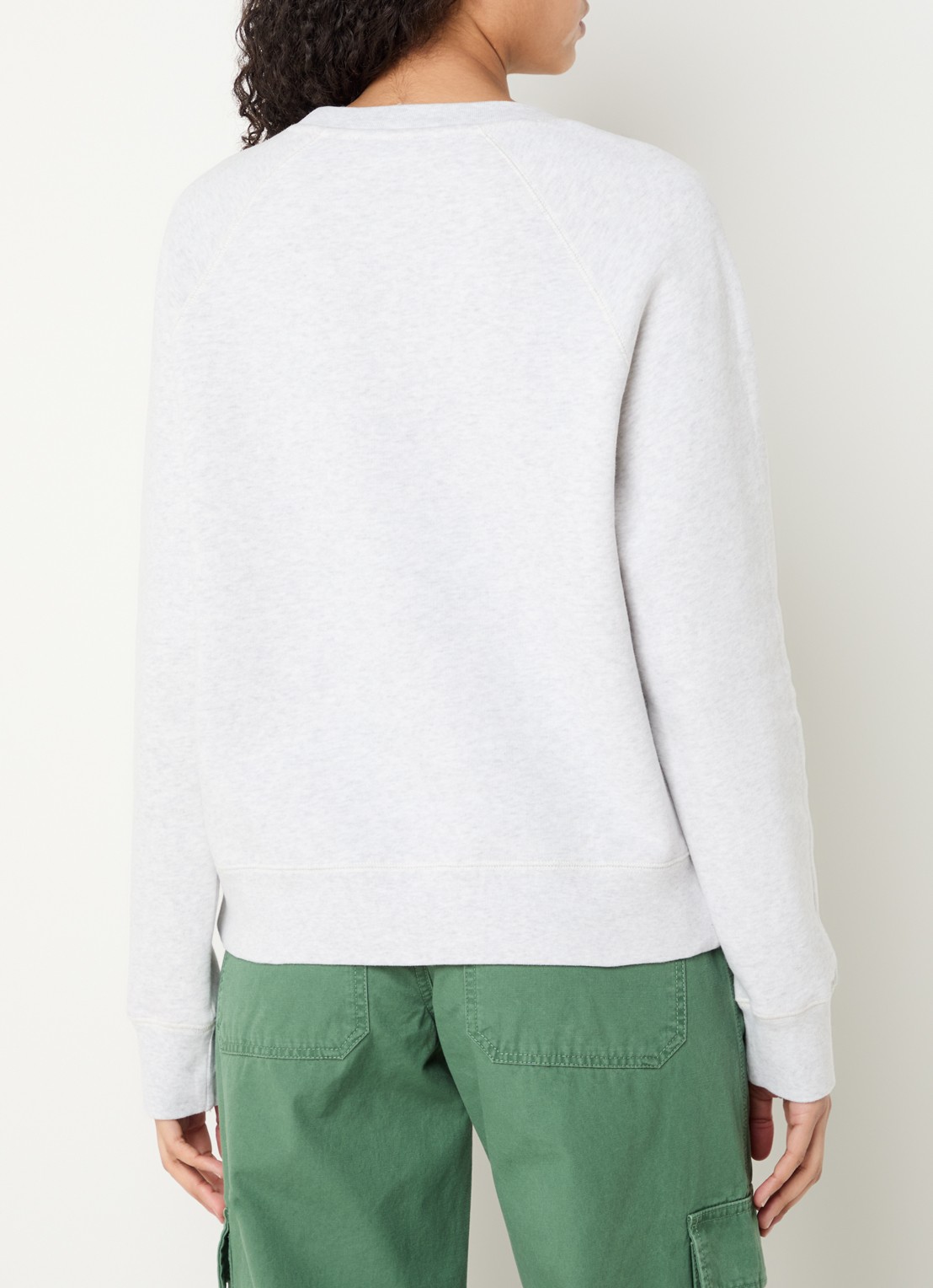 Zadig&Voltaire Upper sweater met strass - achterkant 3 lichtgrijs