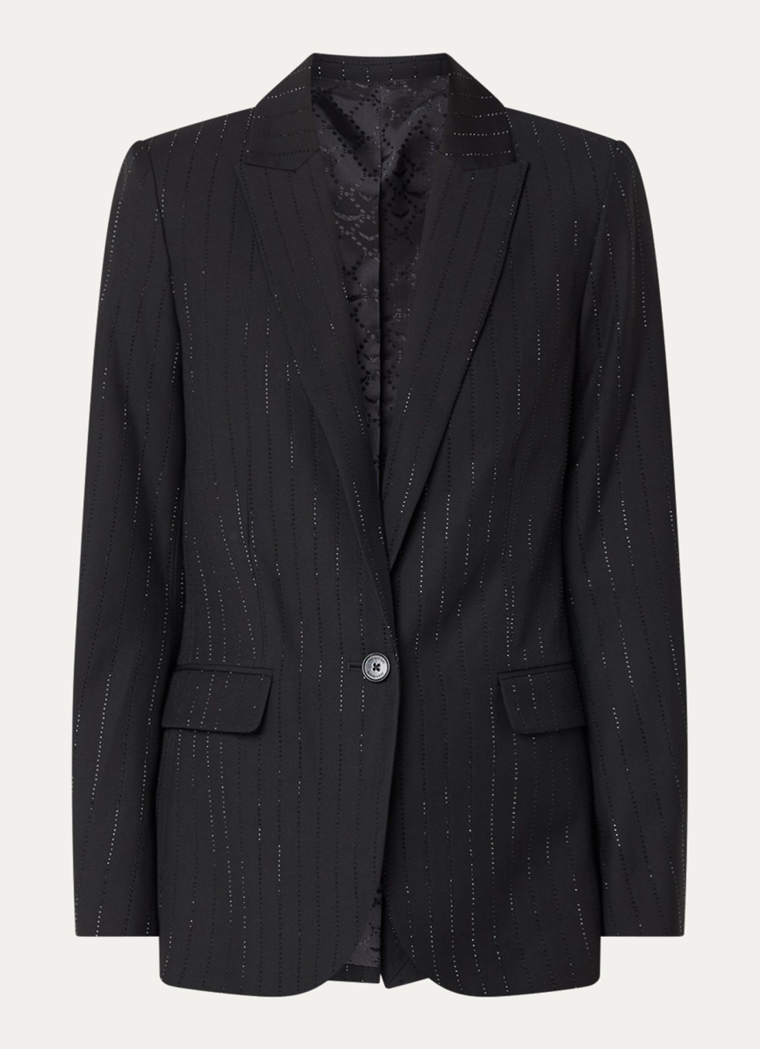 Zadig&Voltaire Valse blazer met strass - voorkant zwart