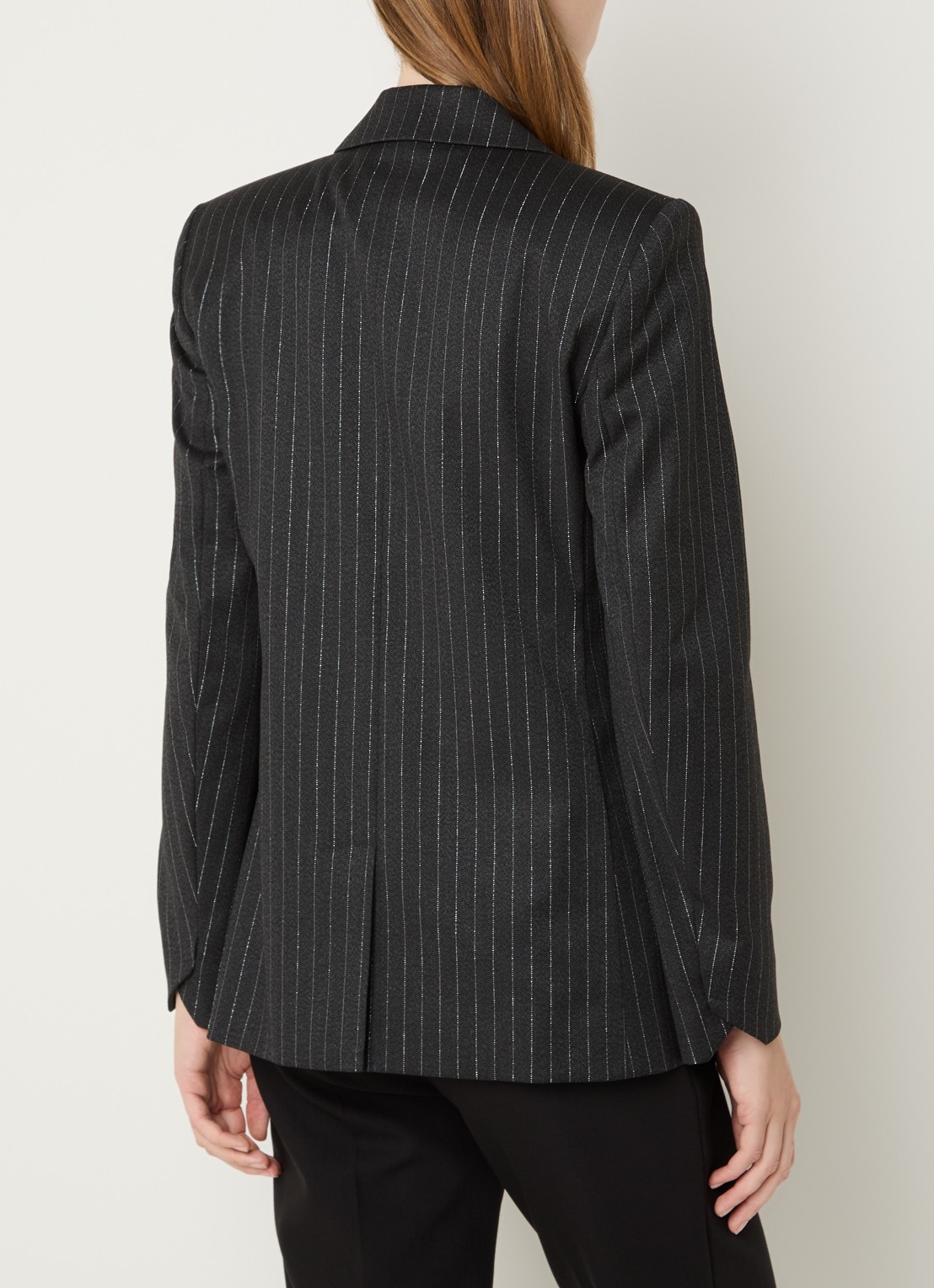 Zadig&Voltaire Valser blazer met schoudervulling en lurex - achterkant 3 antraciet