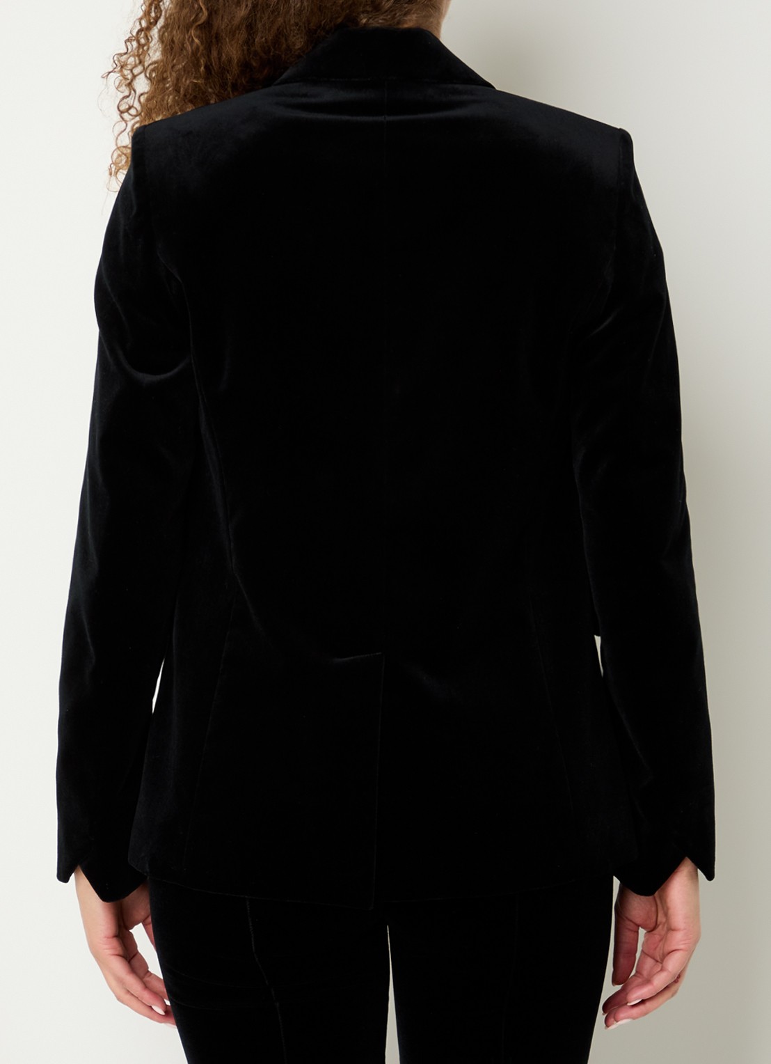 Zadig&Voltaire Vavy blazer van fluweel met klepzakken - achterkant 3 zwart