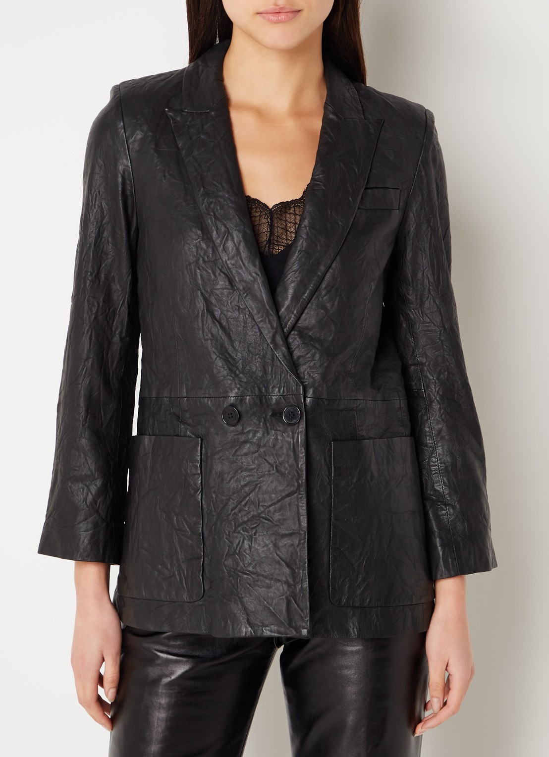 Zadig&Voltaire VISKO CUIR FROI - detail 4 zwart