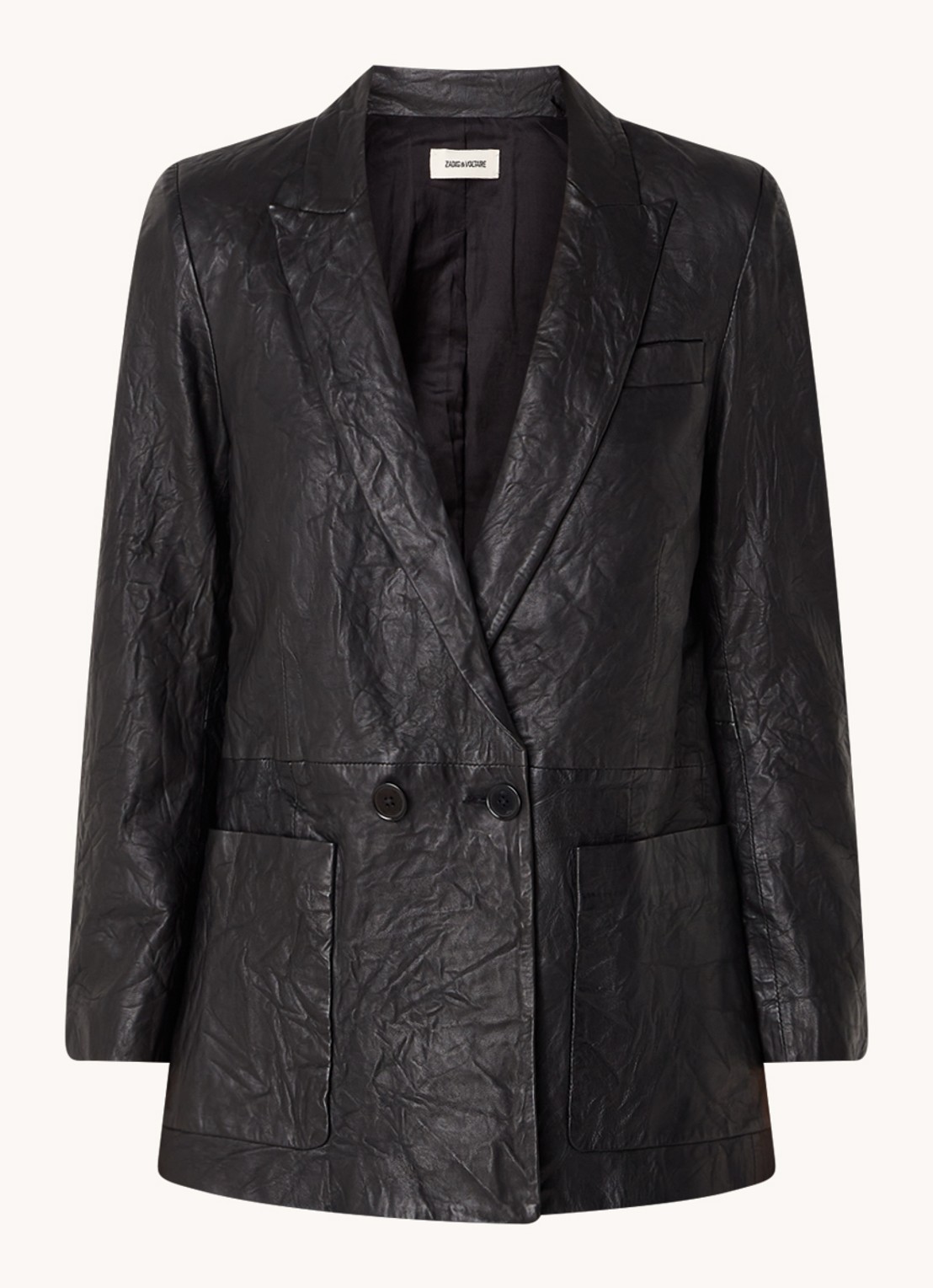 Zadig&Voltaire VISKO CUIR FROI - voorkant zwart
