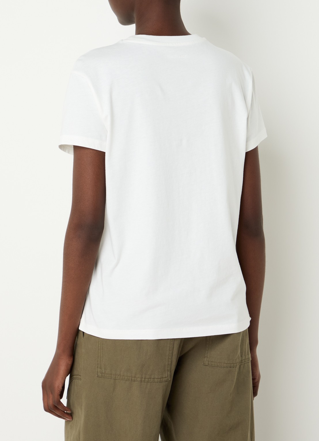 Zadig&Voltaire Walk HC T-shirt met strass - achterkant wit