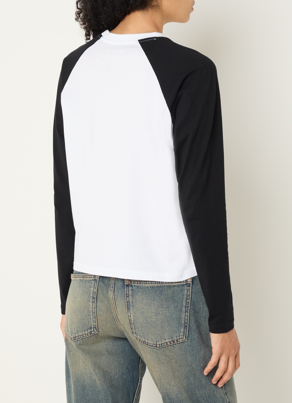 Zadig&Voltaire Walkra longsleeve met logoprint - achterkant 2 wit