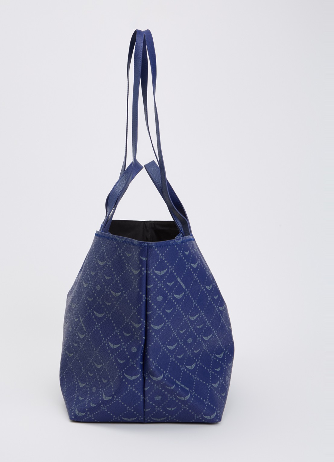Zadig&Voltaire XL shopper met logoprint - detail 5 donkerblauw