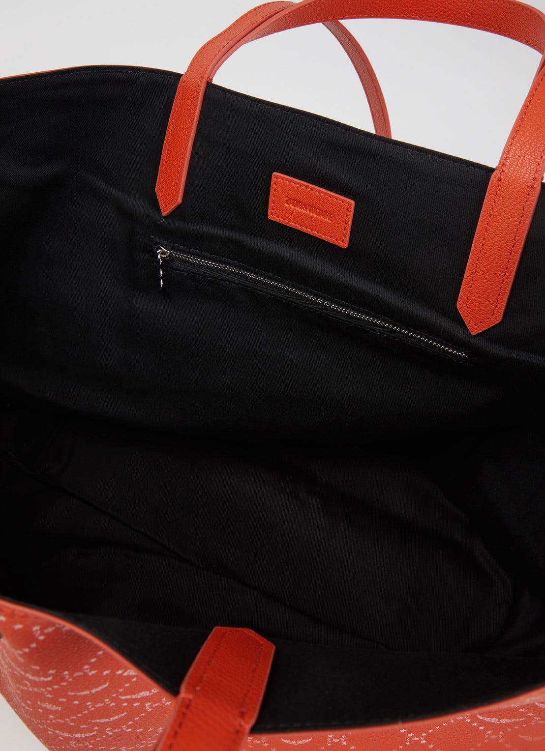 Zadig&Voltaire XL shopper met logoprint - detail 3 orange