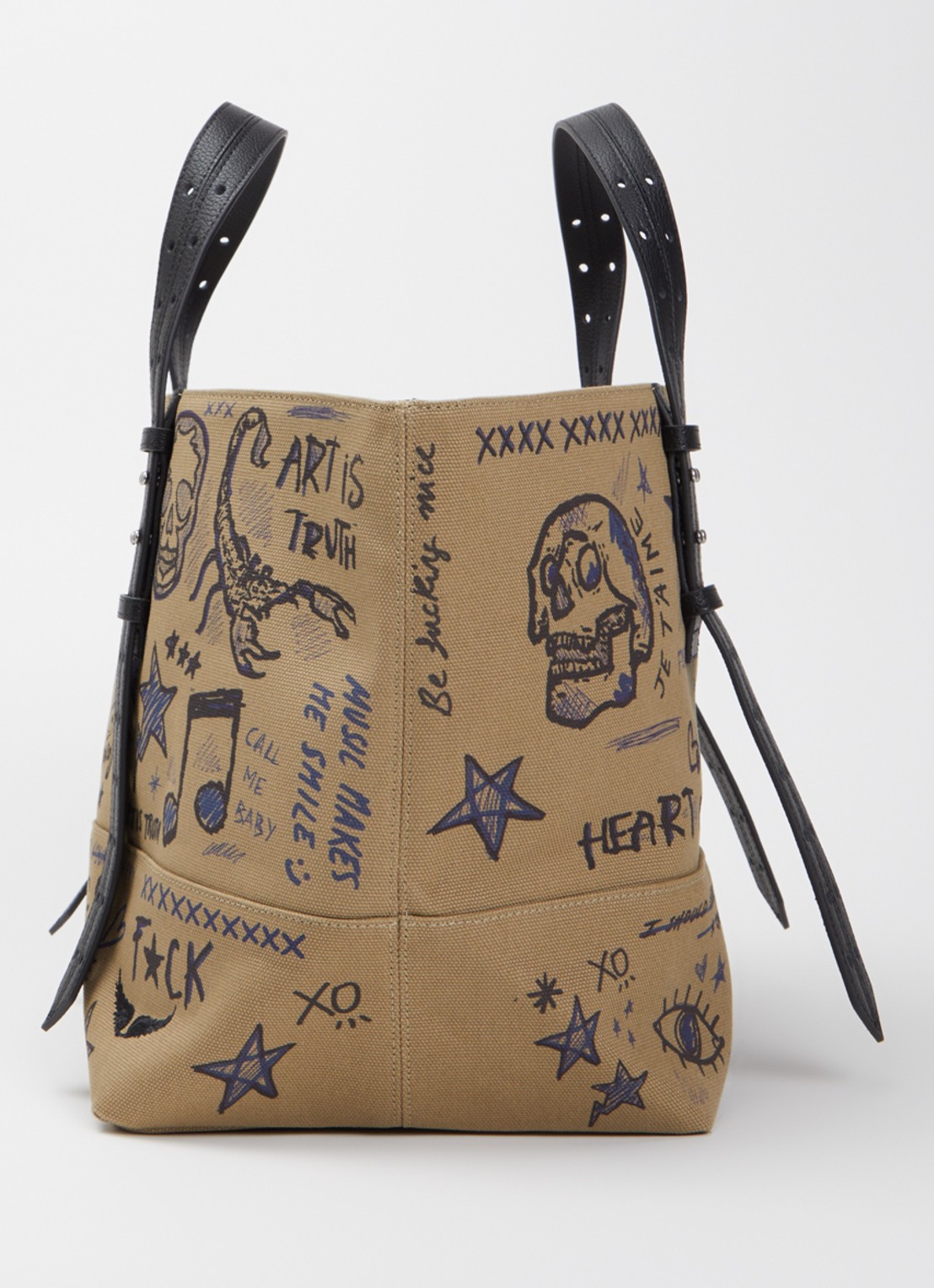 Zadig&Voltaire Z Camp Tote handtas van canvas - detail 3 khaki