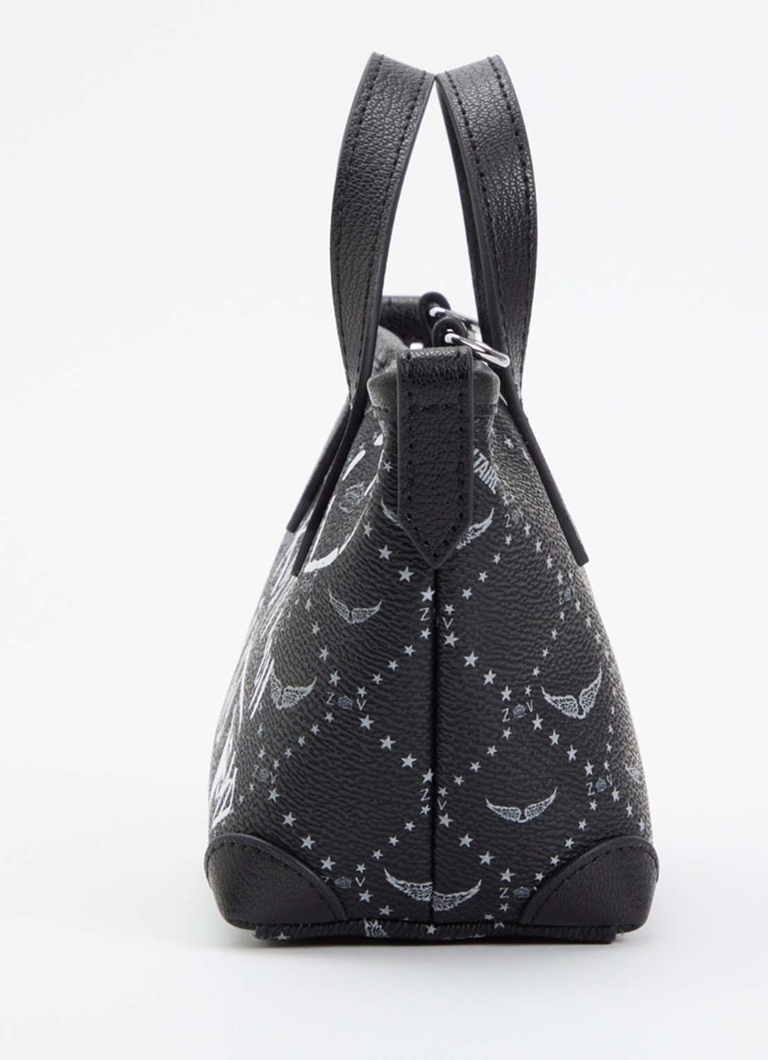 Zadig&Voltaire Z Shopper Nano handtas met logoprint en afneembare schouderriem - detail 3 zwart