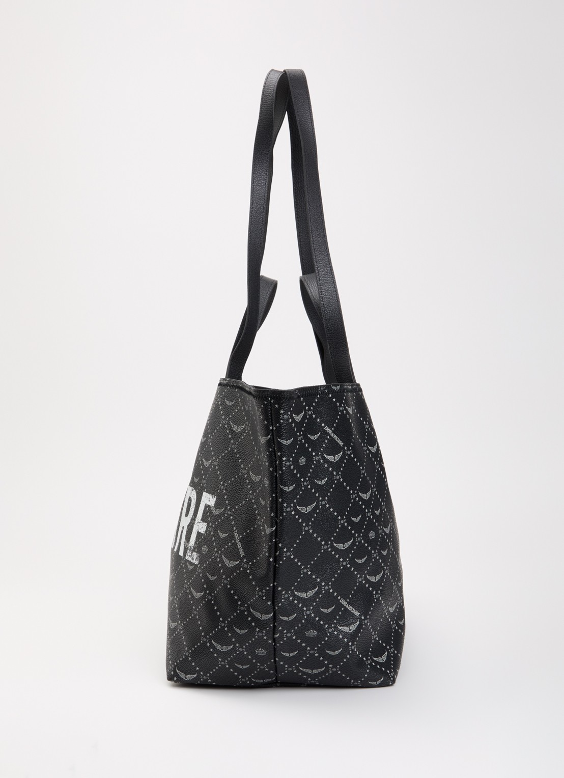 Zadig&Voltaire Z XL shopper van leer met logoprint - detail 2 zwart