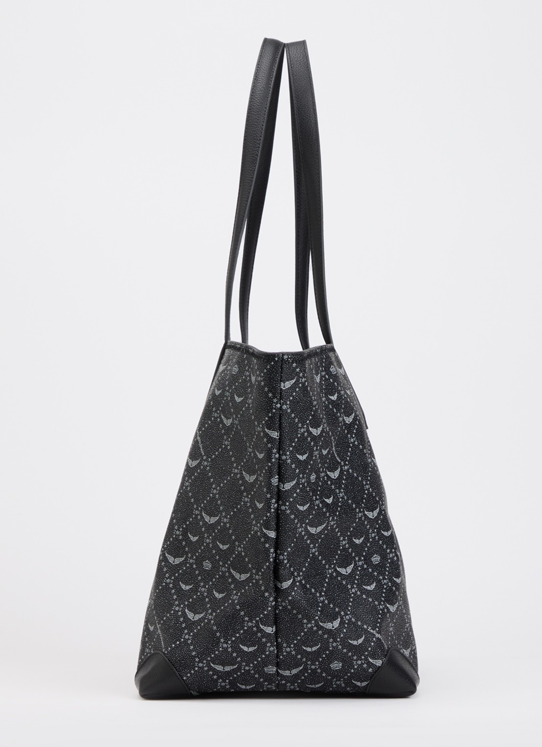 Zadig&Voltaire Z XL shopper van leer met logoprint - detail 2 zwart