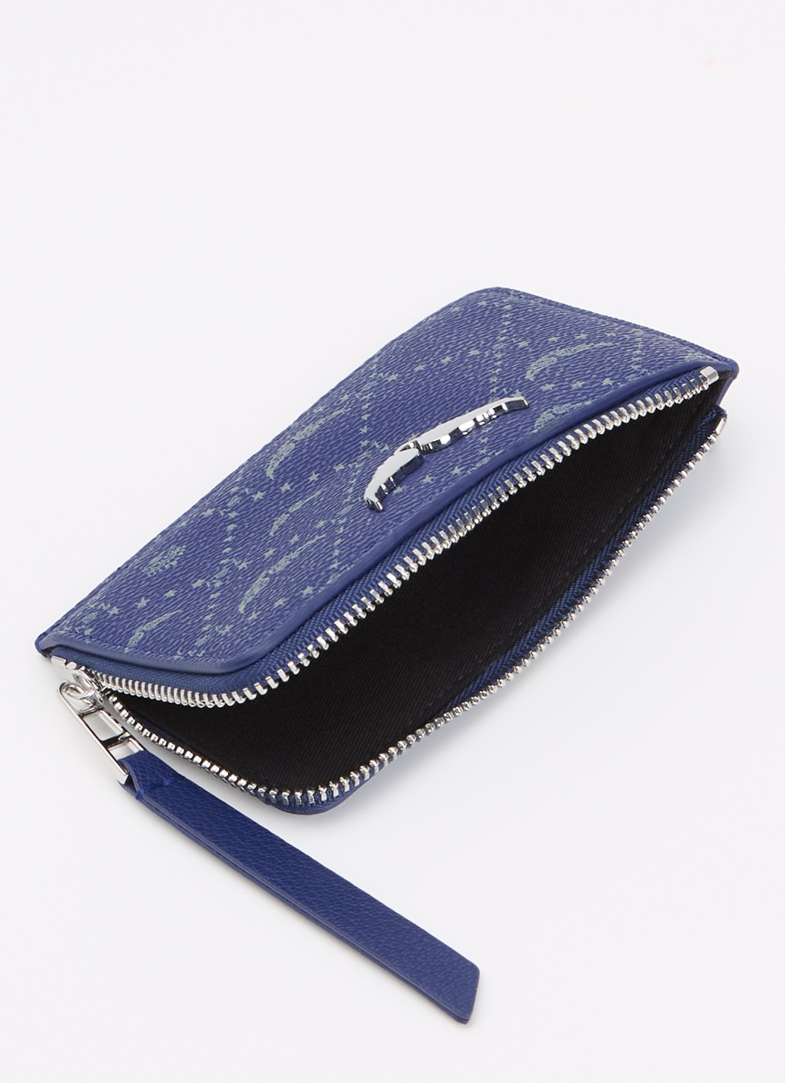 Zadig&Voltaire ZV pasjeshouder met logoprint  - voorkant 2 royalblauw