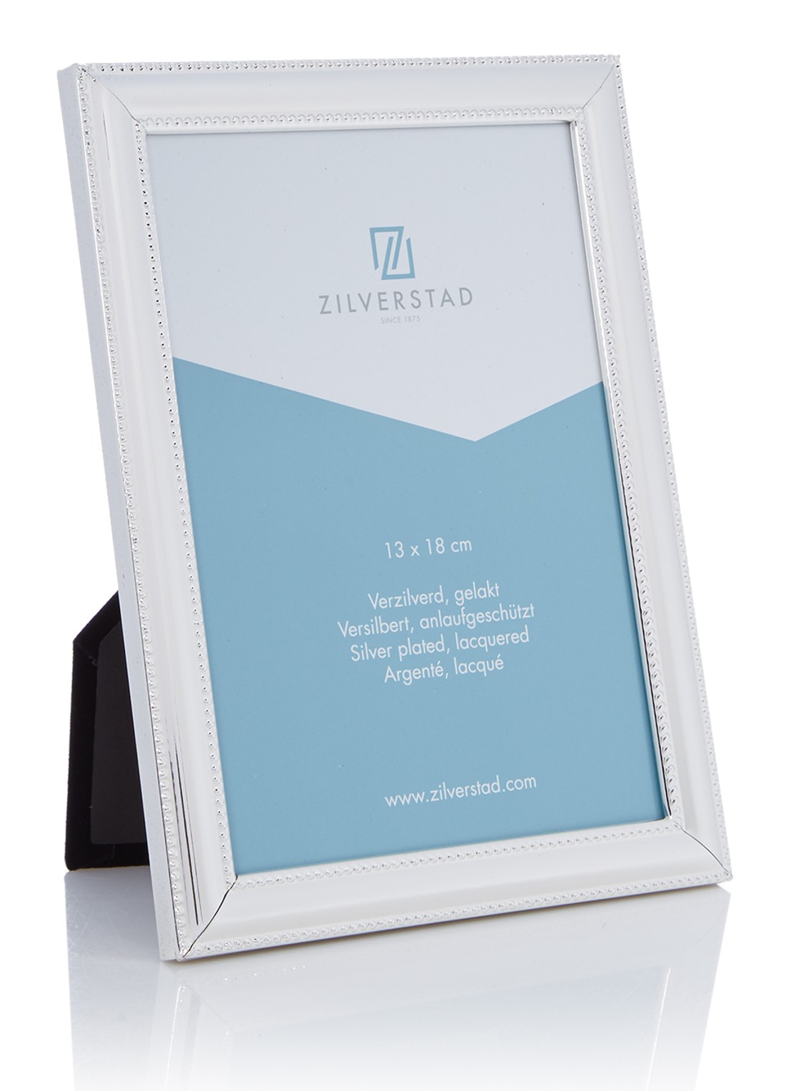 Zilverstad Pearl fotolijst - voorkant zilver