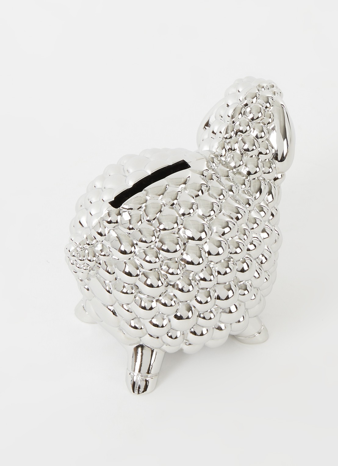 Zilverstad Sheep spaarpot 8,5 cm - detail 3 zilver