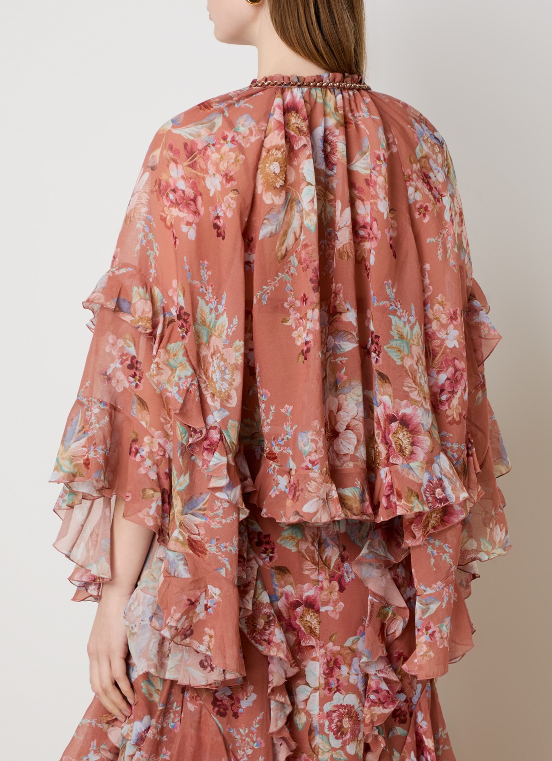 Zimmermann Awaken tuniek met bloemenprint - achterkant 5 rood