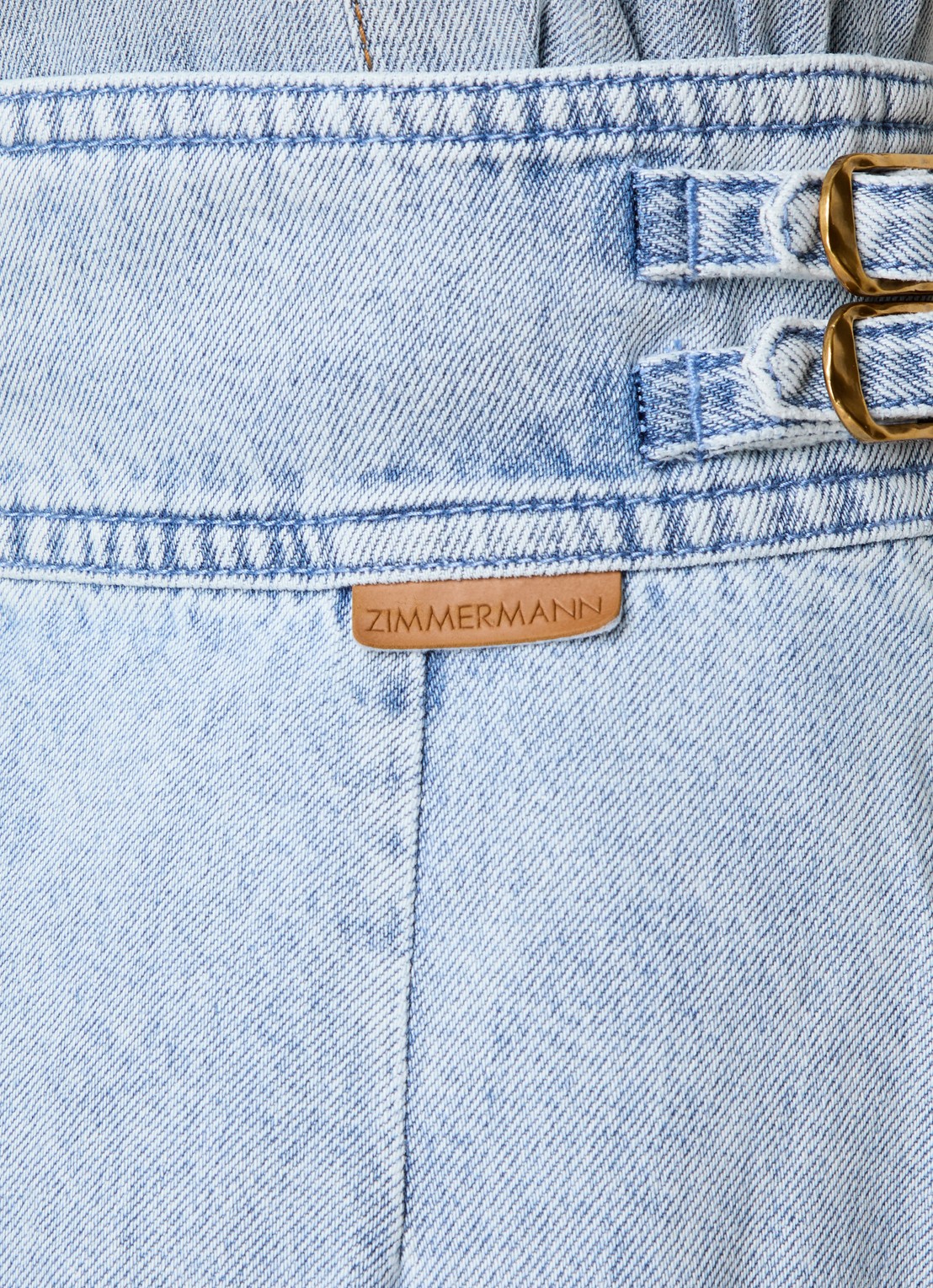 Zimmermann Midi spijkerrok met steekzakken - detail 5 jeans