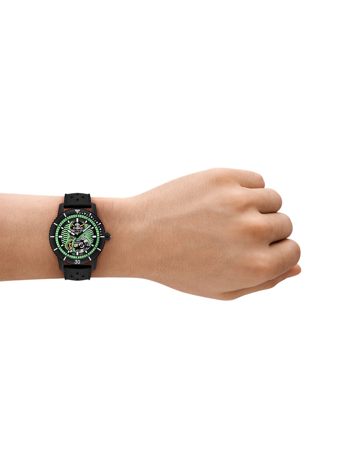Zodiac Compression Diver Horloge ZO9318 - detail 4 zwart