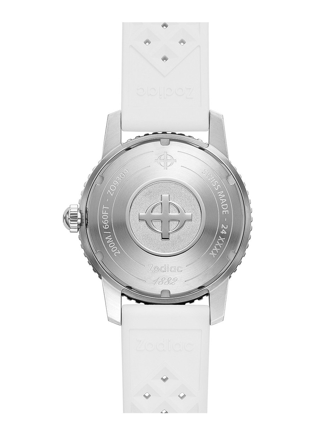 Zodiac Compression Diver Ii horloge ZO9309 - detail 4 wit