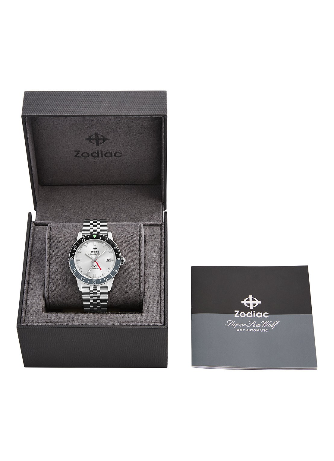 Zodiac Gmt horloge ZO9415 - detail 5 zilver