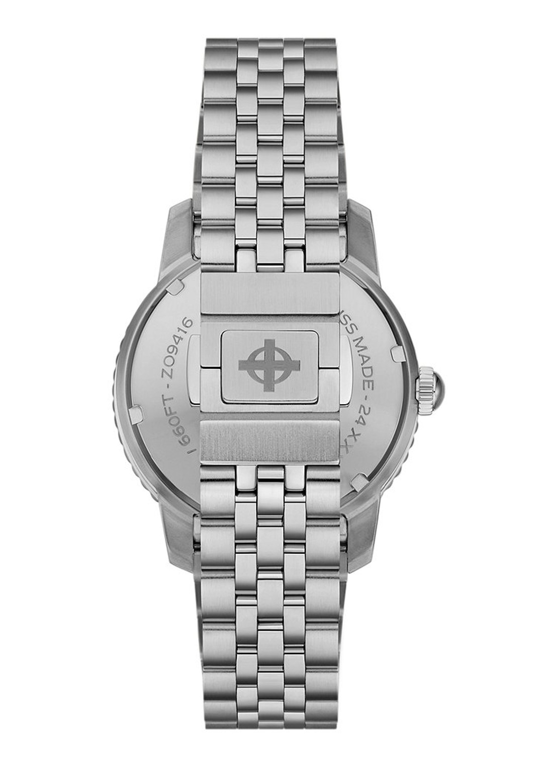 Zodiac Gmt horloge ZO9416 - detail zilver