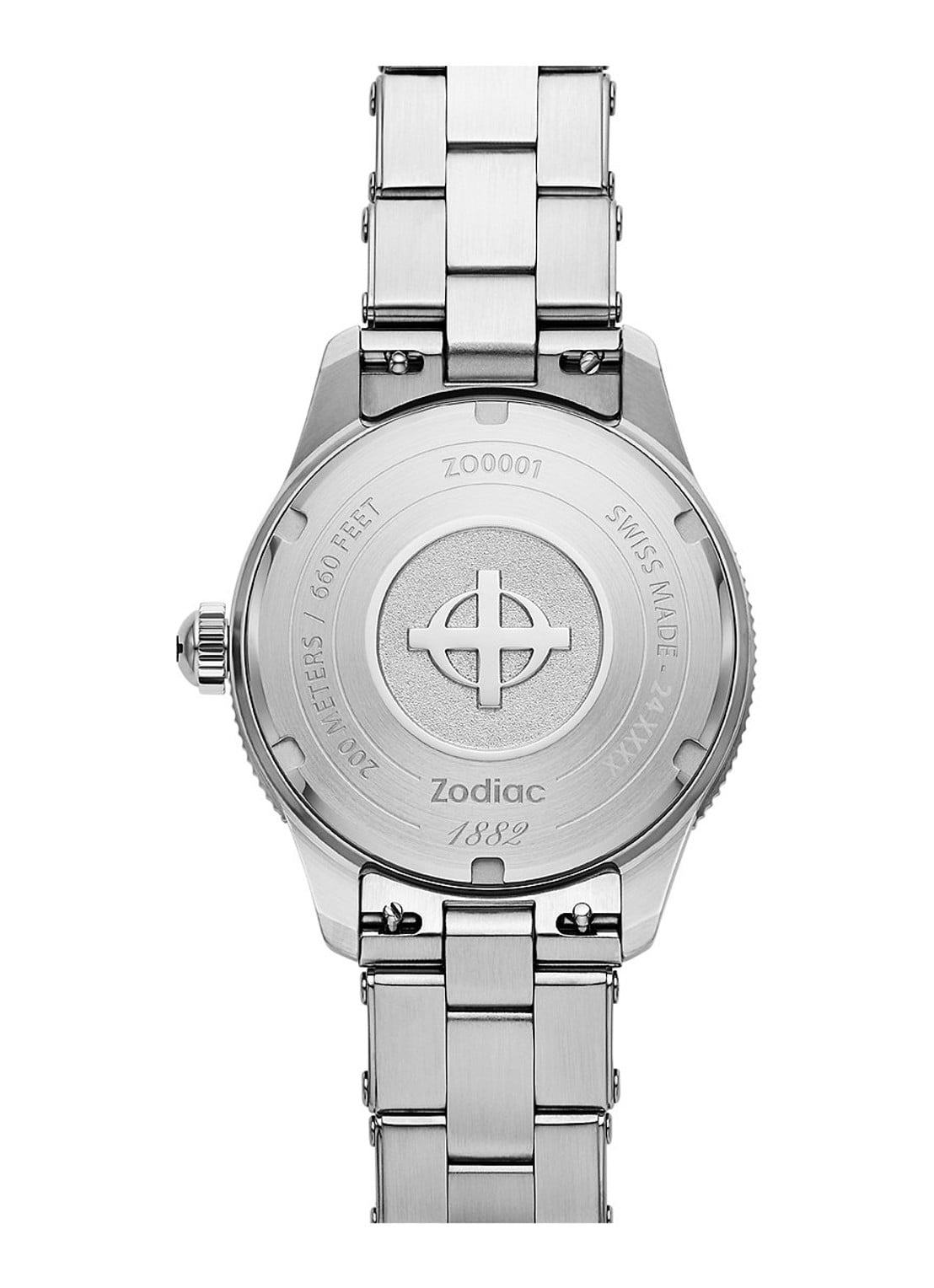 Zodiac Ref. 691 horloge ZO0001 - detail 4 zilver