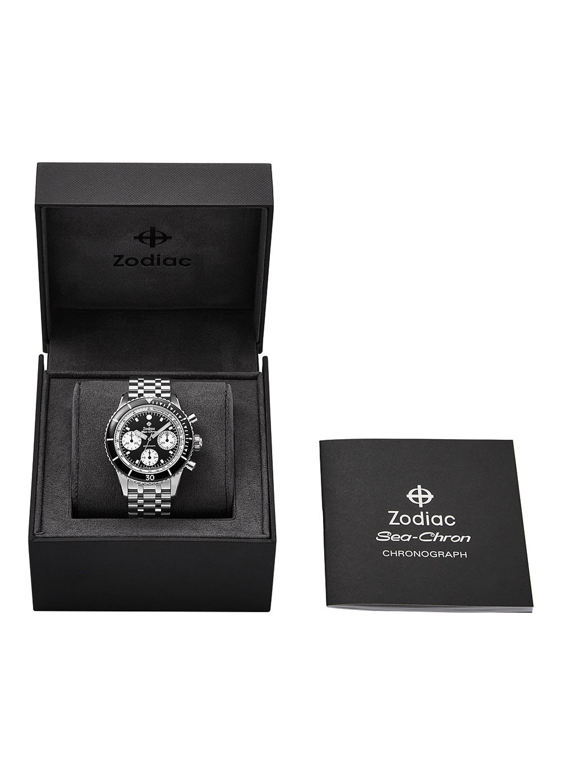 Zodiac Sea-Chron horloge ZO3604 - detail 5 zilver