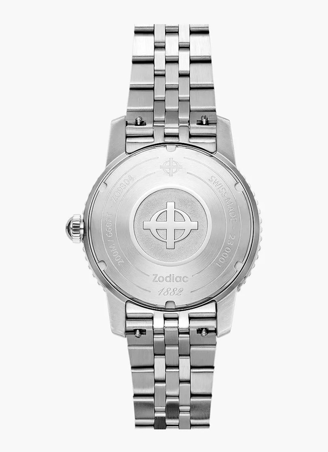Zodiac Super Sea Wolf Compression Diver Automatic horloge ZO9304 - detail 4 zilver
