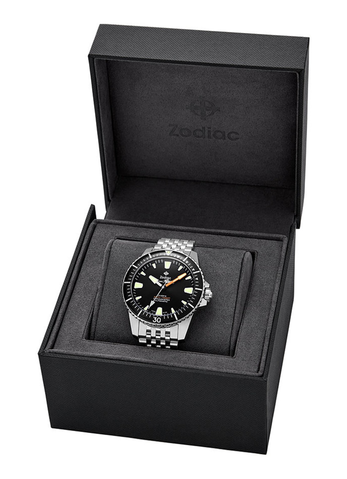 Zodiac Super Sea Wolf horloge ZO3552 - detail 5 zilver