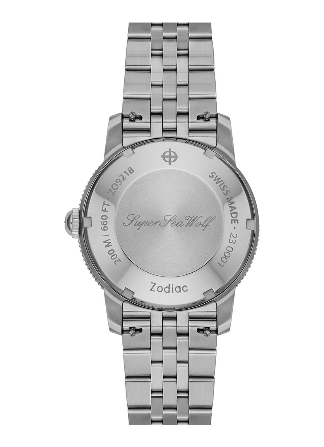 Zodiac Super Sea Wolf Skin horloge ZO9218 - detail 3 zilver