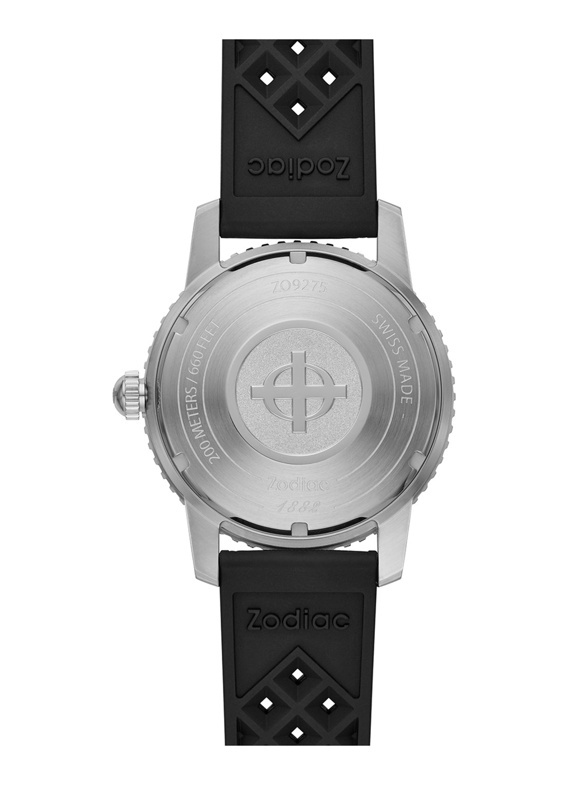 Zodiac Super Seawolf horloge ZO9275 - detail 4 zwart