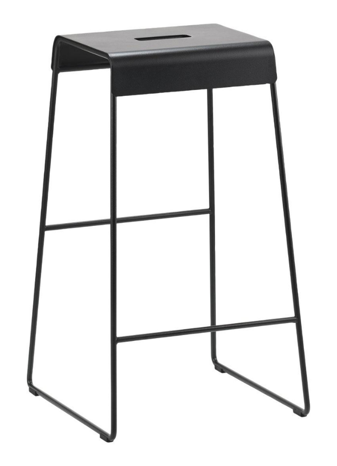 Zone Denmark A-Stool barkruk  - voorkant zwart