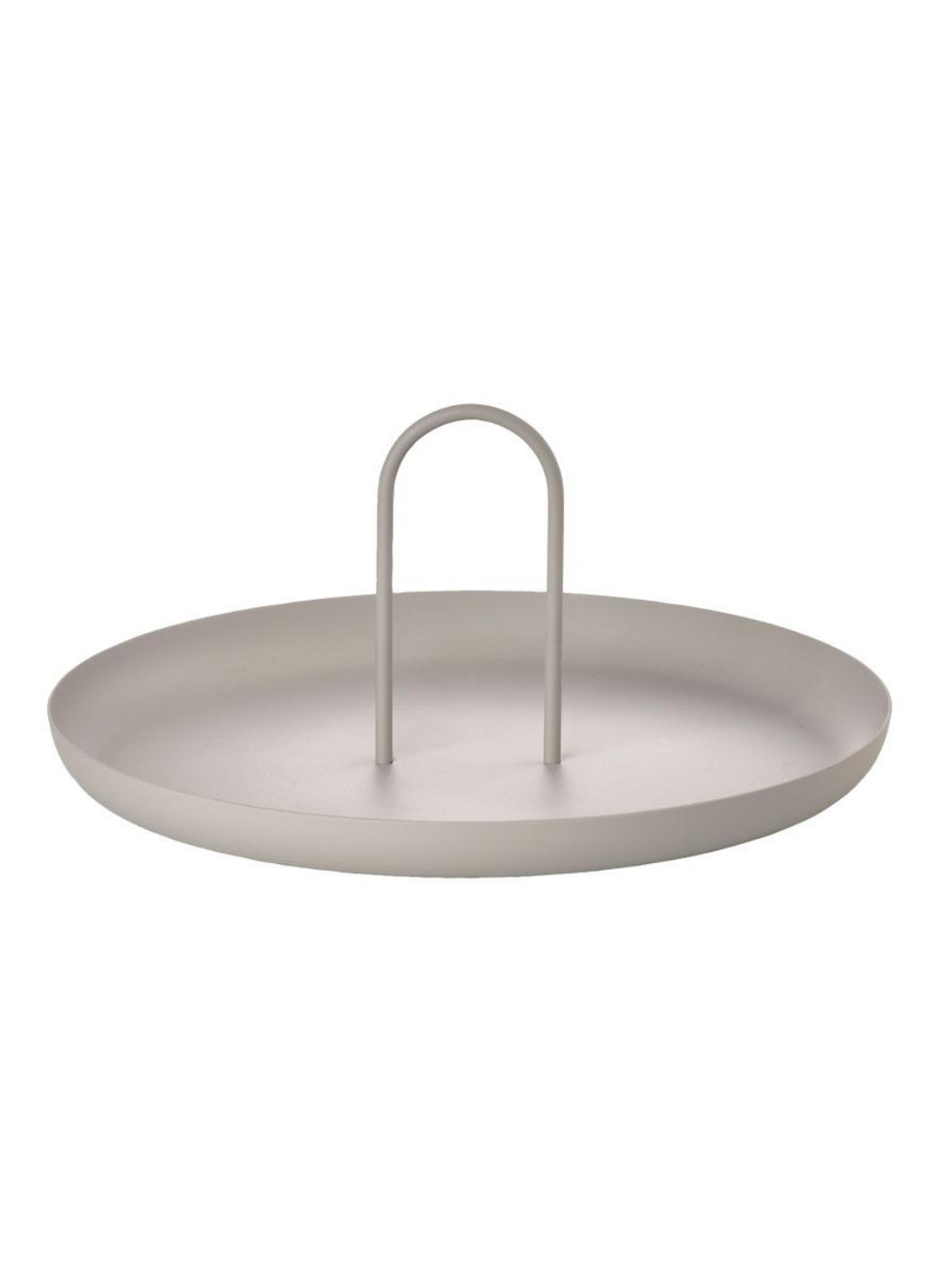 Zone Denmark Singles dienblad met handvat Ø30 cm - voorkant grijs