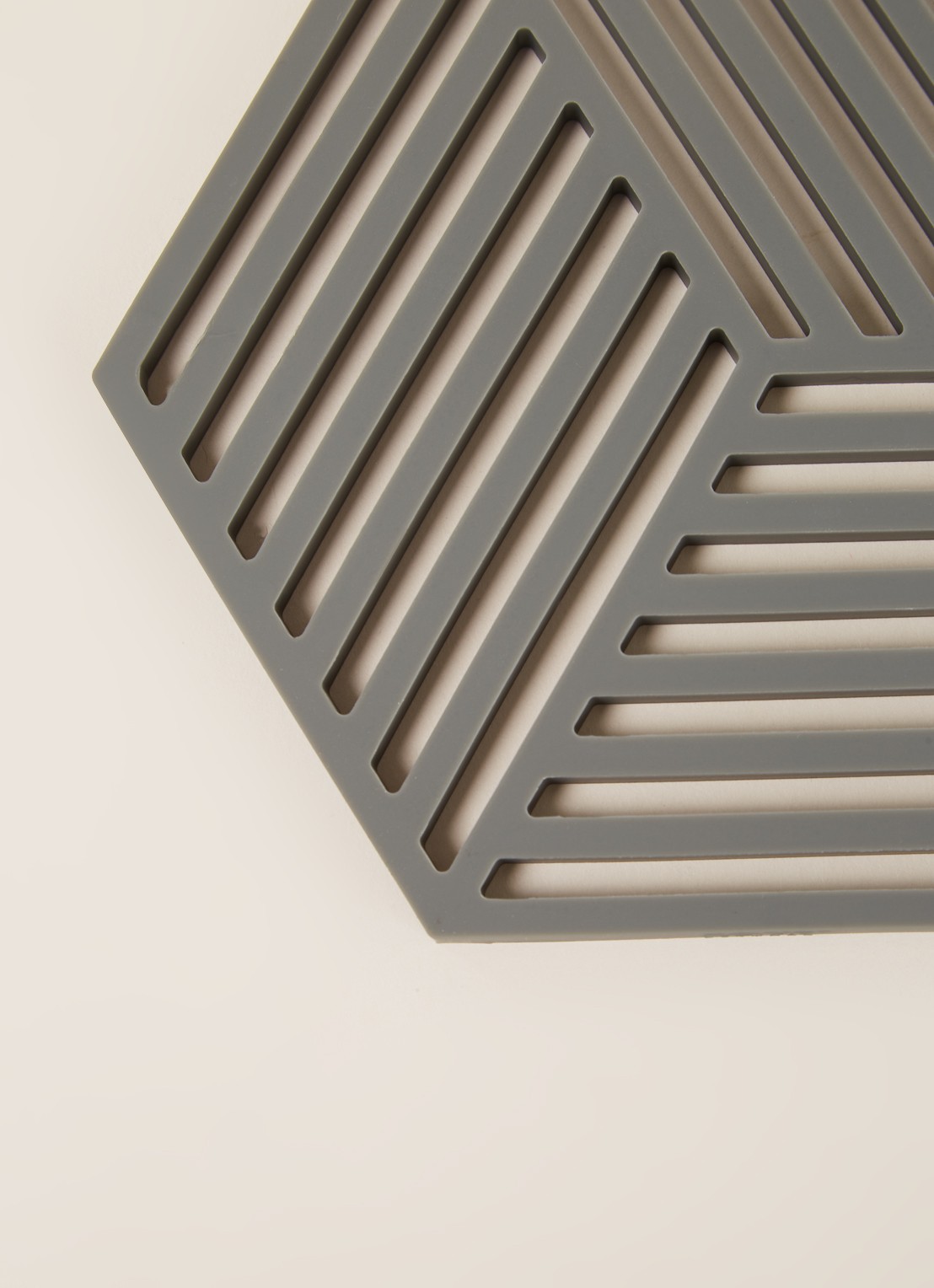 Zone Hexagon onderzetter - detail grijs