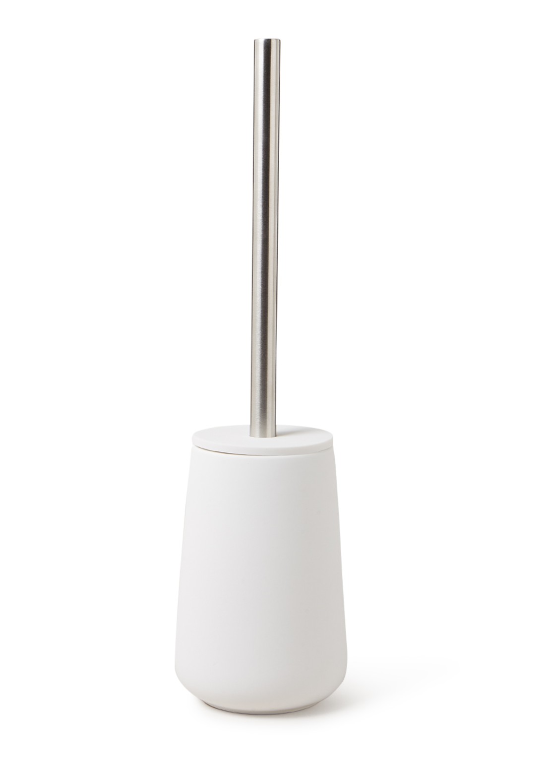 Zone Nova toiletborstel met houder - voorkant 2 wit