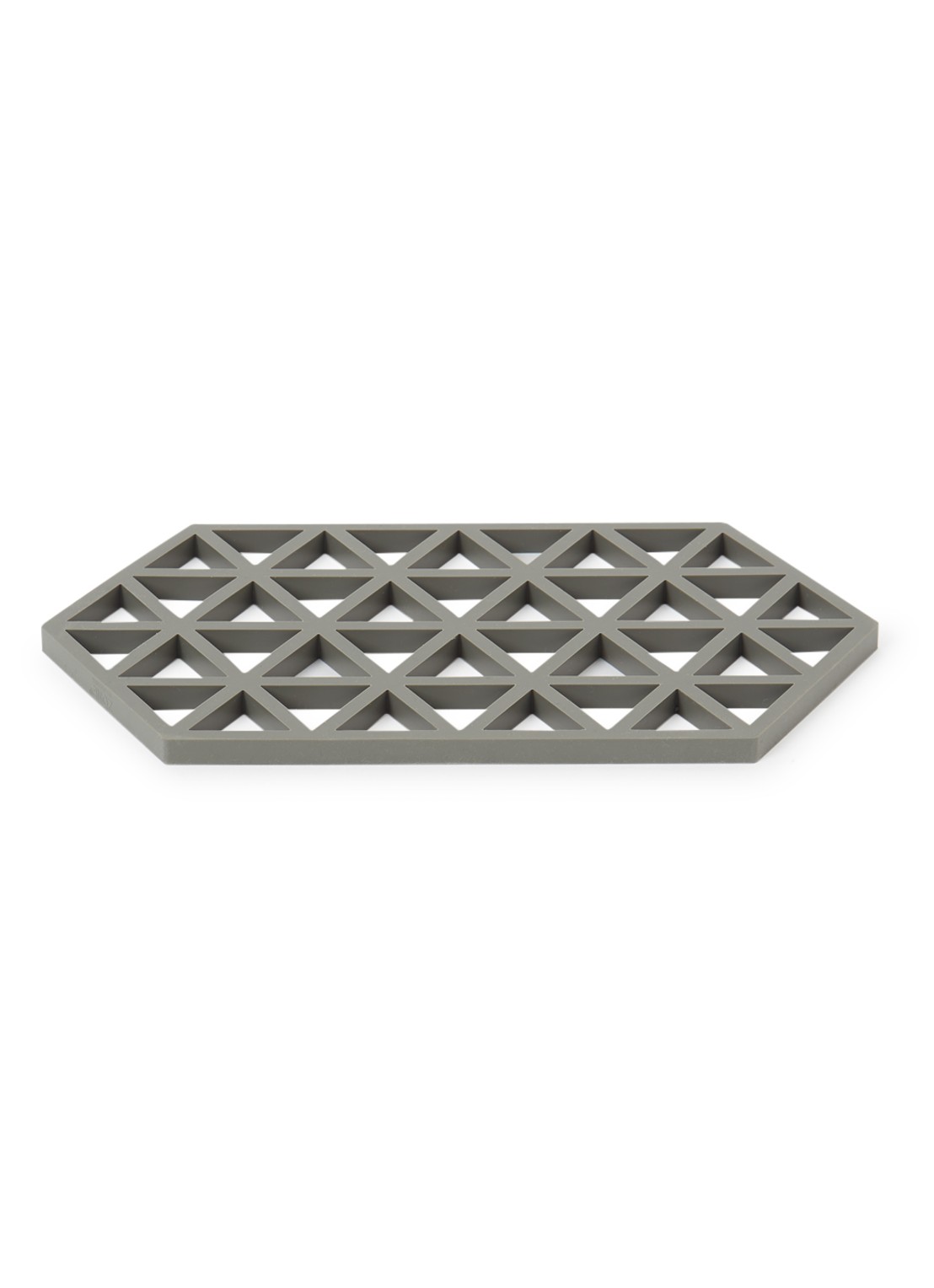 Zone Triangles onderzetter 24 cm - voorkant olijfgroen
