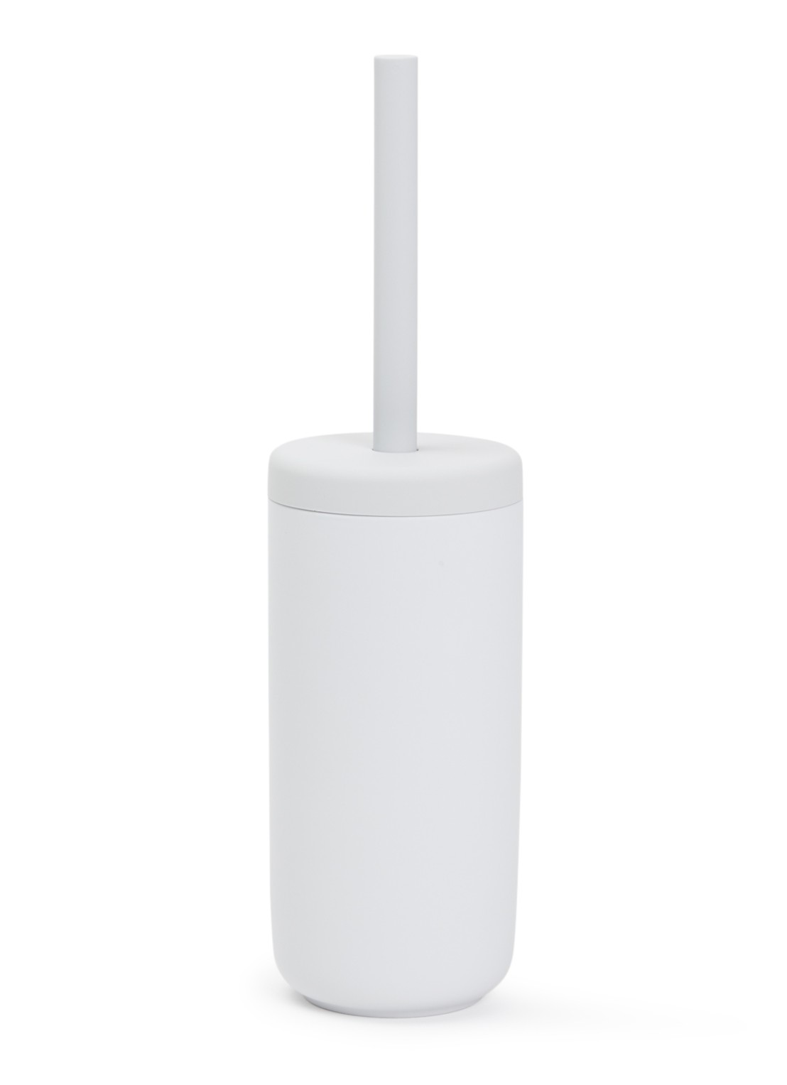 Zone Ume toiletborstel met houder 38,7 cm - voorkant lichtgrijs
