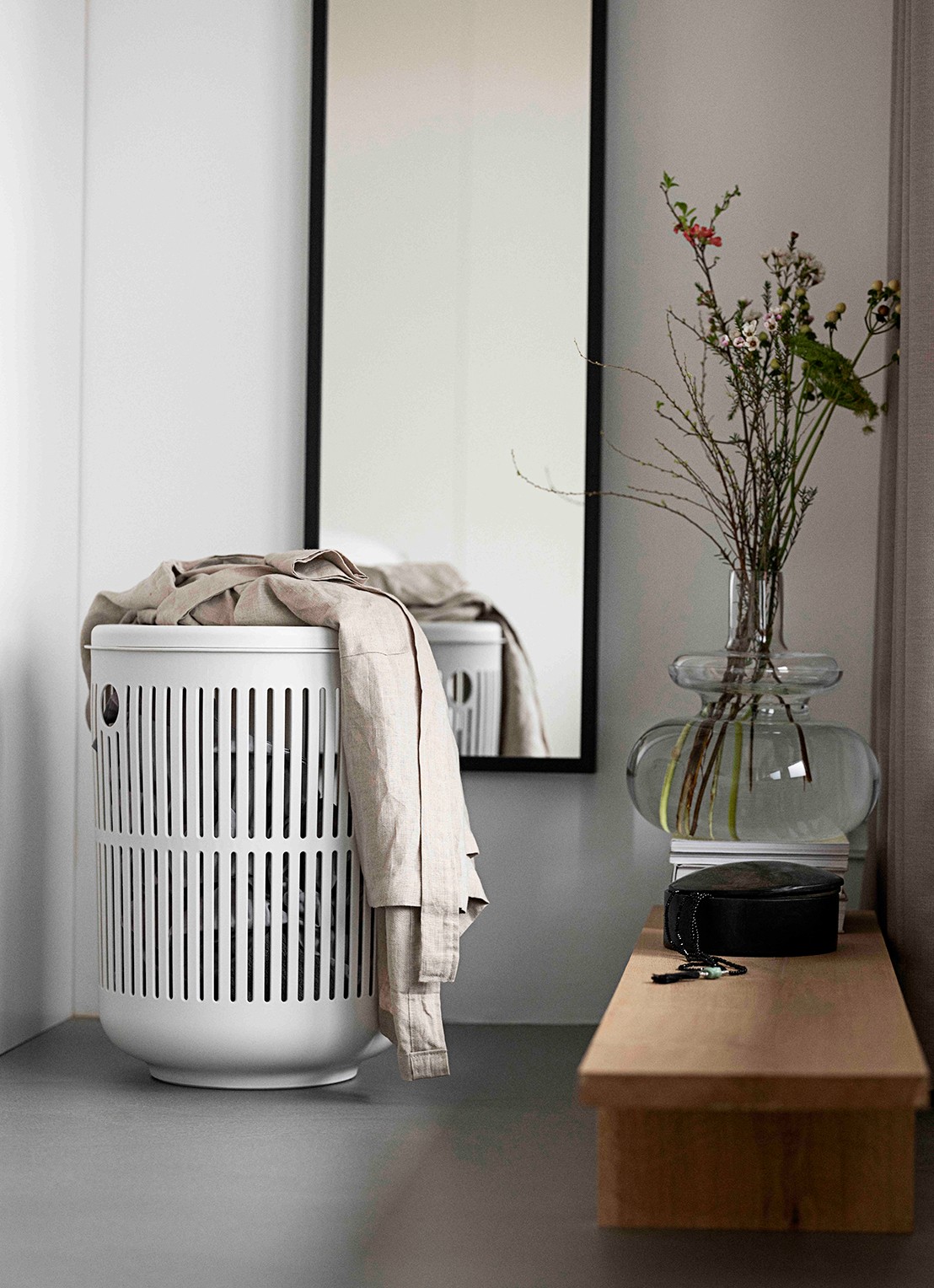 Zone Ume wasmand 60 L - voorkant 2 wit