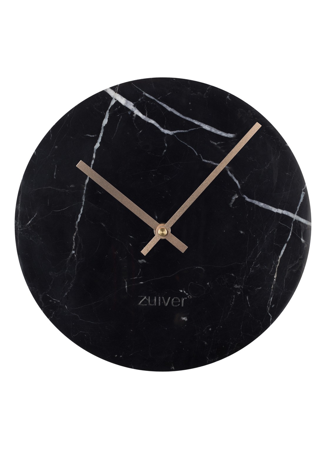 Zuiver Marble Time klok - voorkant zwart
